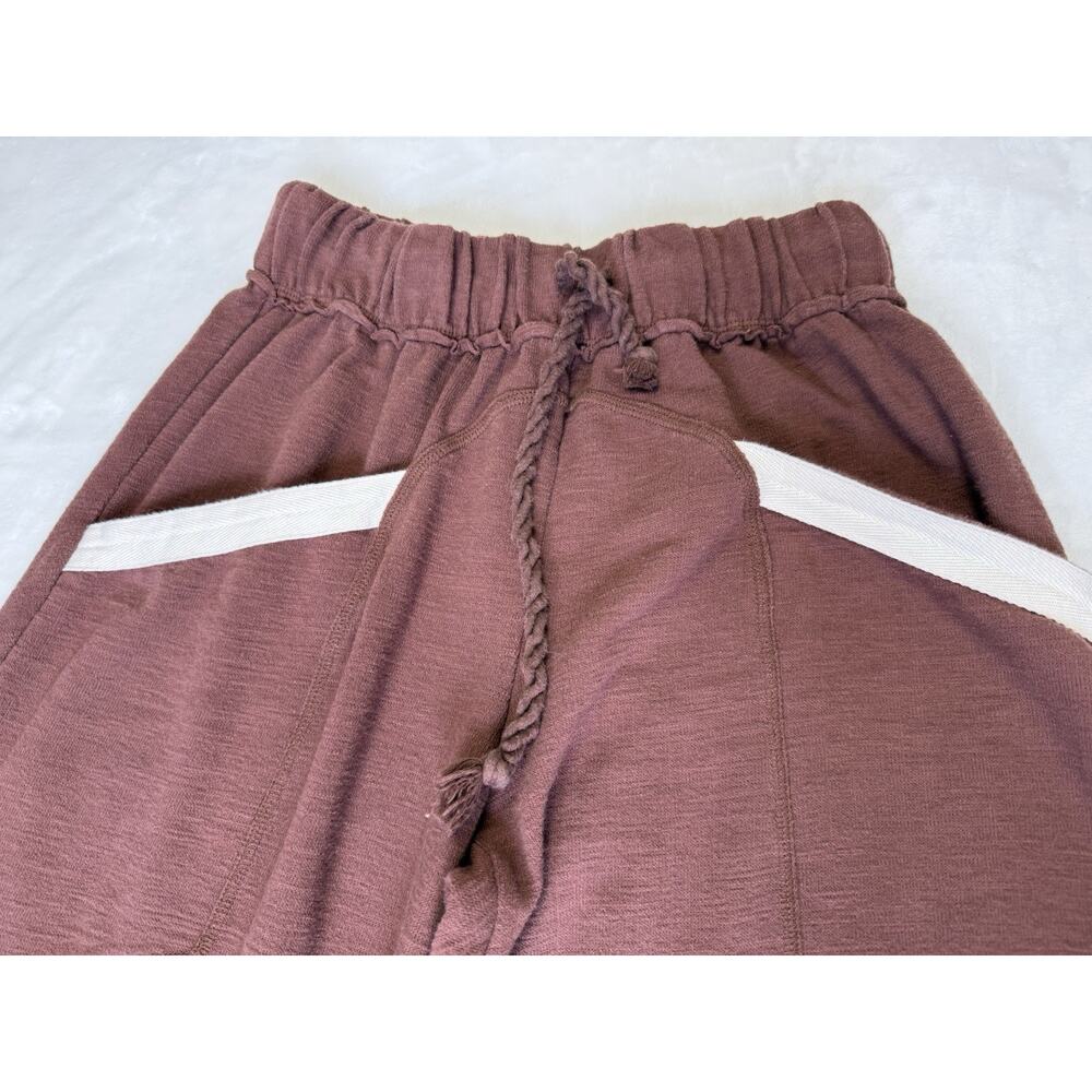 Free People Beach Pants Women’s Sz XS Brown Boho Wide Leg Drawstring - Picture 2 of 9